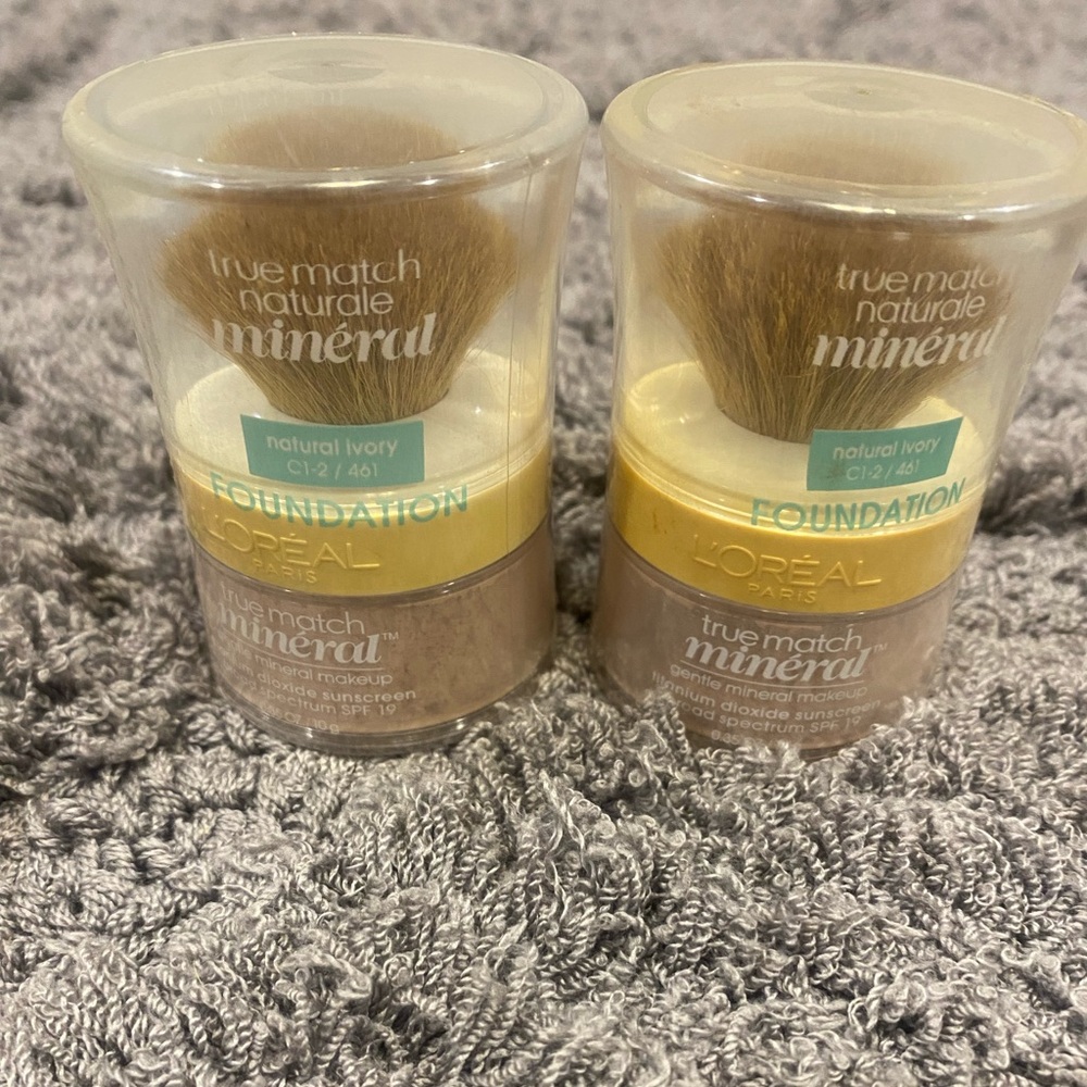 L'Oréal True Match Mineral Foundation - Natural Ivory-Set of 2